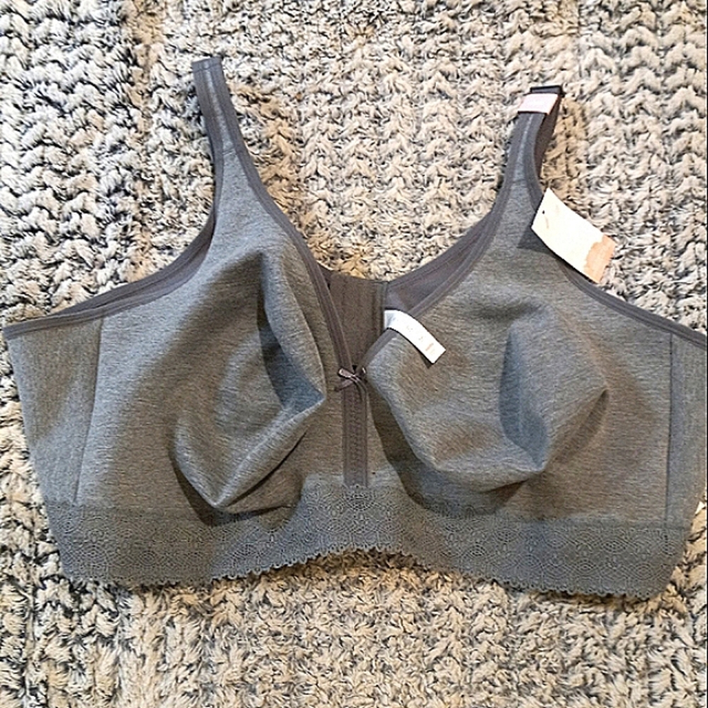 Cacique Gray Wireless Bra Intimates & Sleepwear